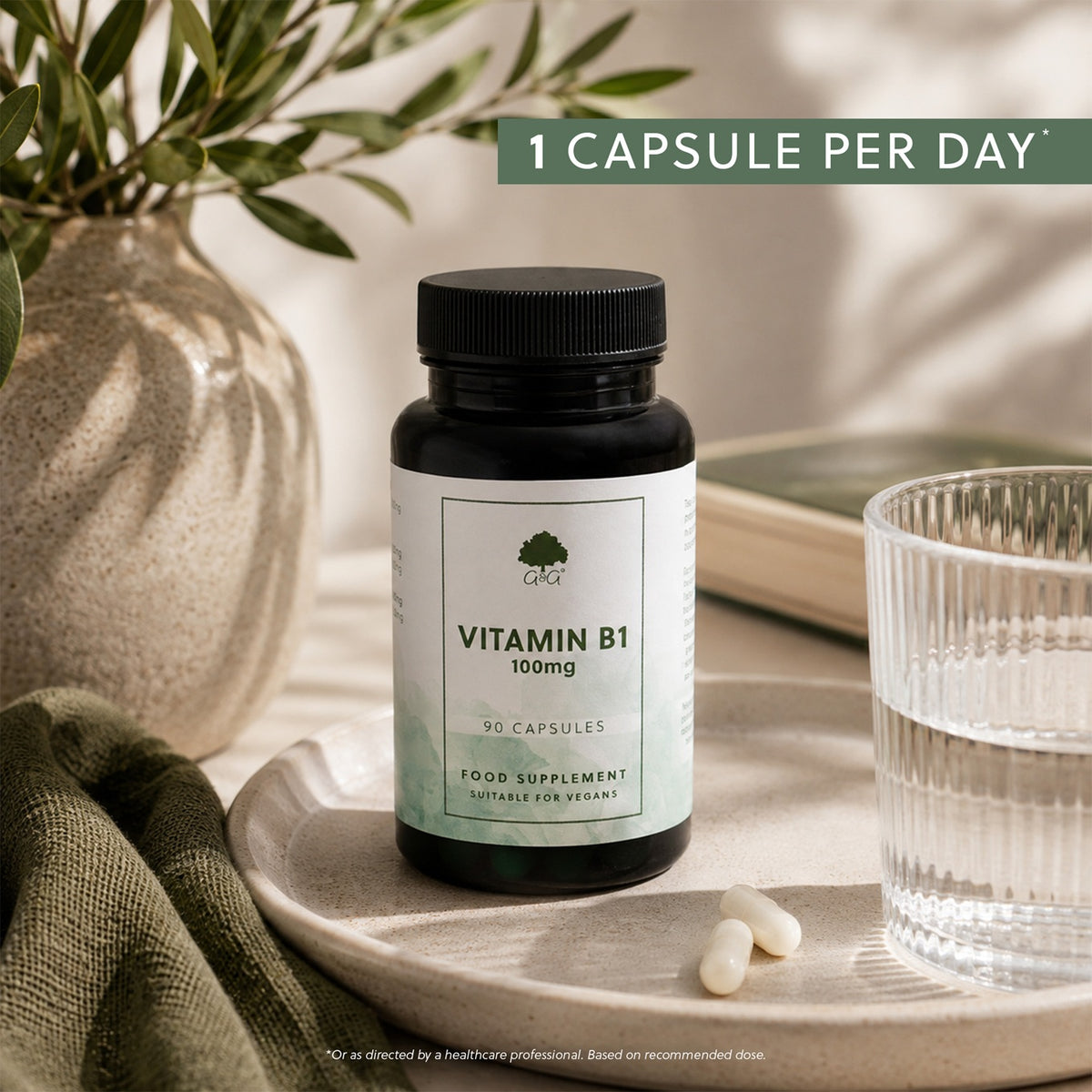 Vitamin B1 Thiamine HCl 100mg - 90 Vegan Capsules