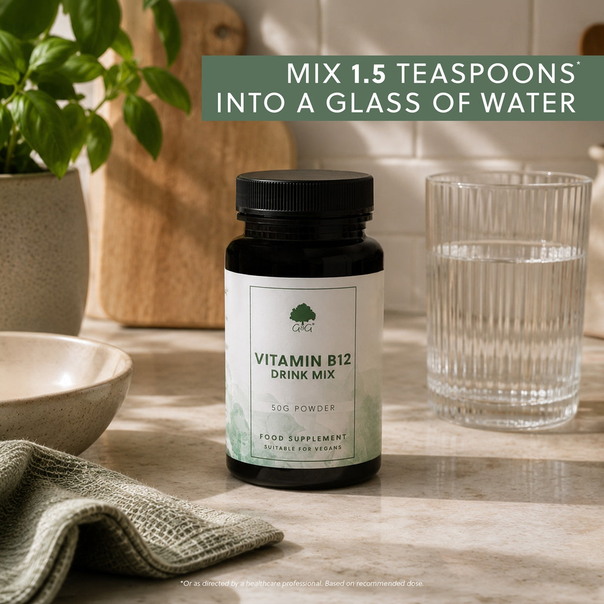 Vitamin B12 Drink Powder - 50g Vegan Powder