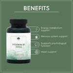 Vitamin B1 Thiamine HCl 250mg - 90 Vegan Capsules
