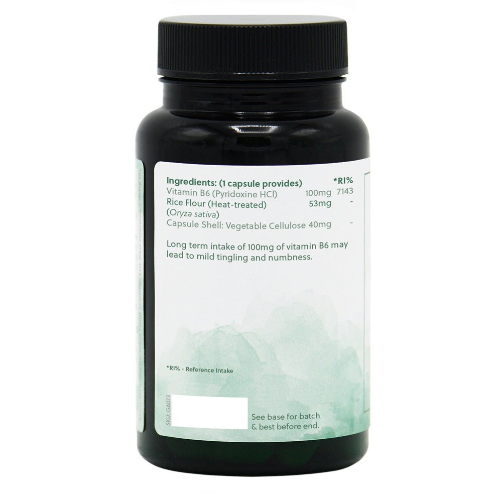 Vitamin B6 100mg - 120 Vegan Capsules