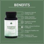 Vitamin B Complex & Vitamin C - 60 Vegan Capsules
