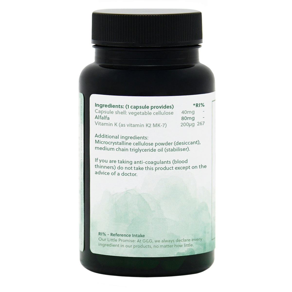 High Strength Vitamin K2 200μg - 90 Vegan Capsules