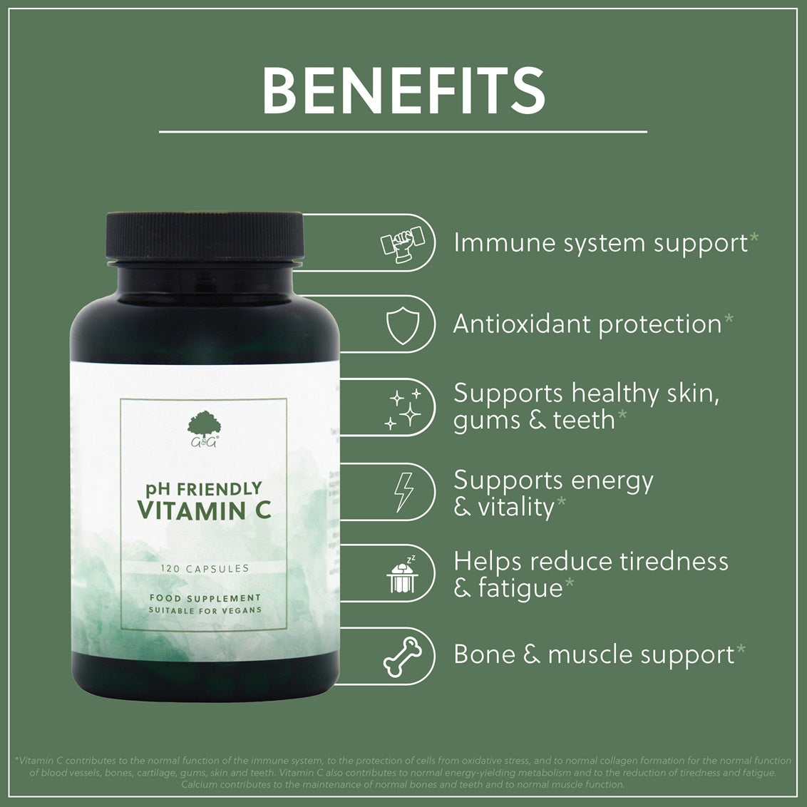pH Friendly Vitamin C - 120 vegan Capsules