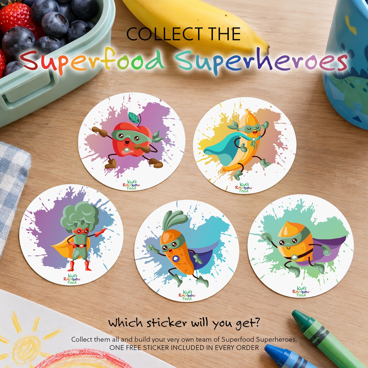 Kids Rainbow Food - 120 Children's Capsules