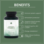 Chewable Vitamin C Tablets - 100 Vegan Tablets