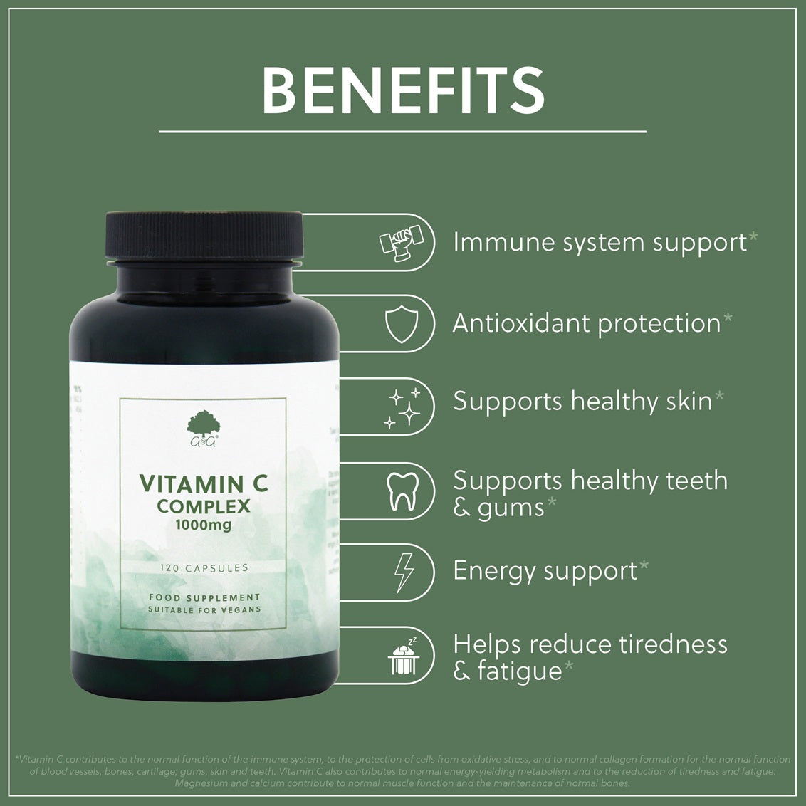 Vitamin C Complex 1000mg - 120 Vegan Capsules