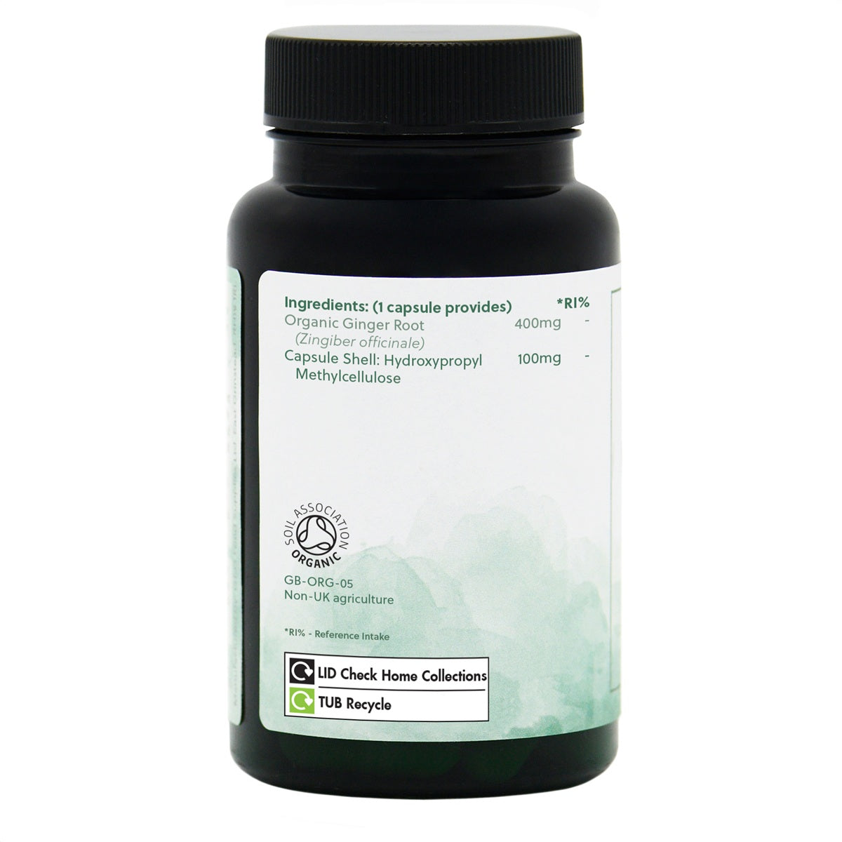 Organic Ginger Root - 60 Vegan Capsules