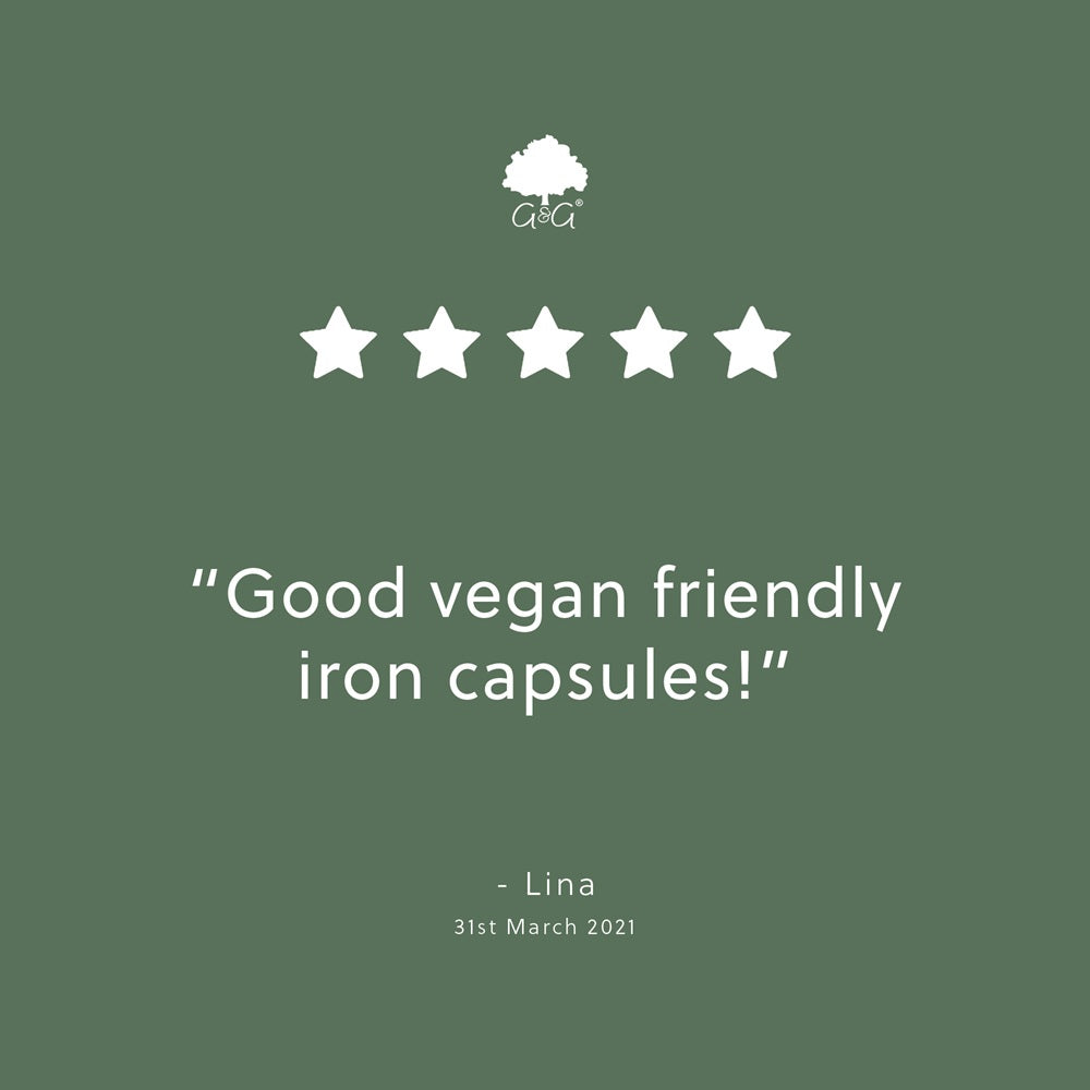 Iron Bisglycinate 20mg - 60 Vegan Capsules