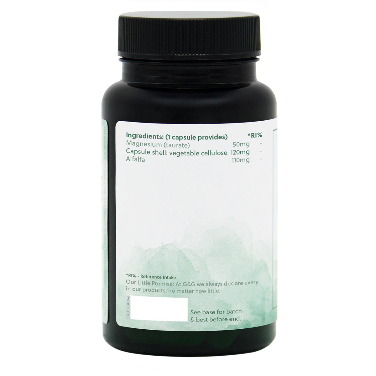 Magnesium Taurate 50mg - 60 Vegan Capsules