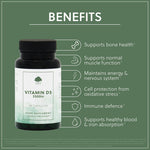 Vitamin D3 2500IU (with Vitamin K2 & C) - 90 Vegan Capsules