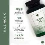 D3, Zinc & C - 90 Capsules
