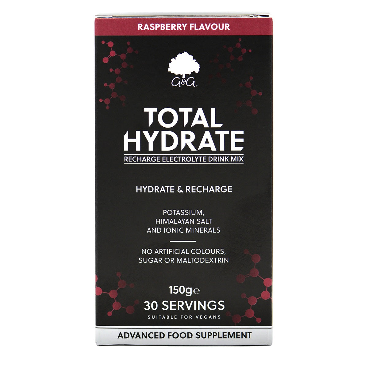 Total Hydrate Raspberry - Electrolyte Drink Mix - 150g Powder