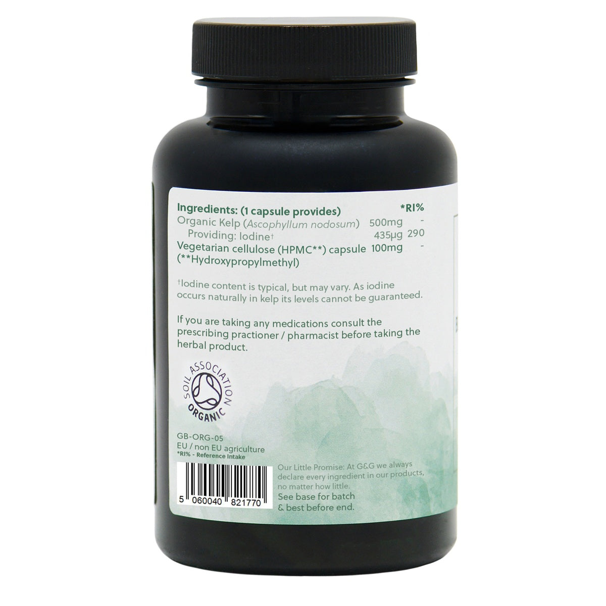 Organic Kelp 500mg - 120 Vegan Capsules
