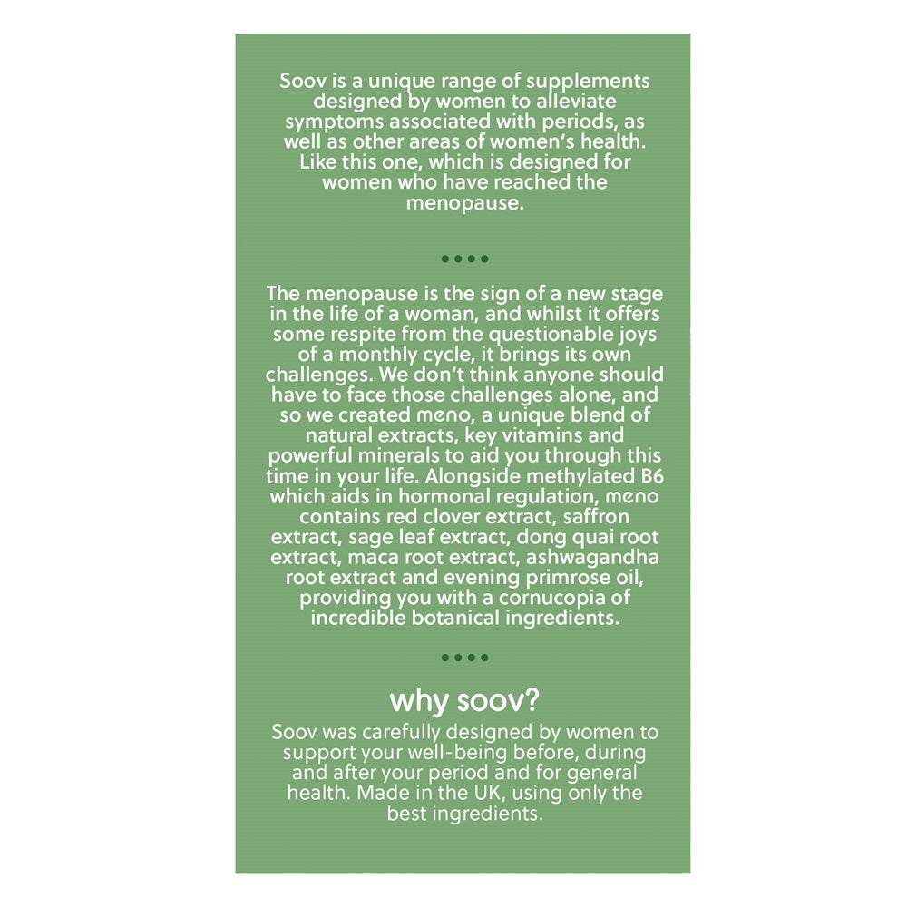 Meno - Menopause Multivitamin - 60 Vegan Capsules