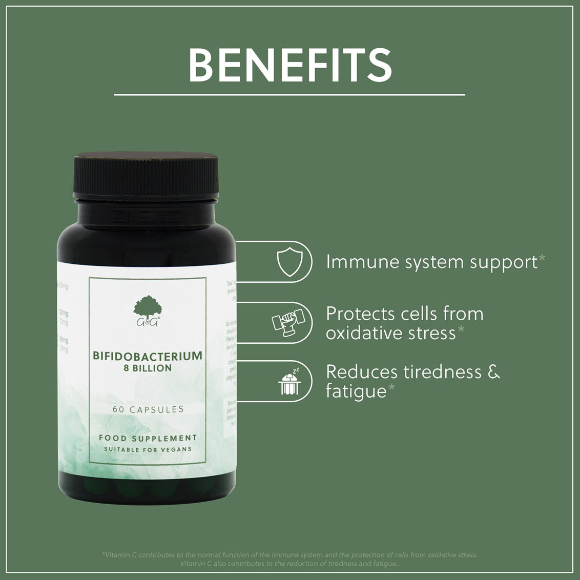 Bifidobacterium 8 Billion - 60 Vegan Capsules