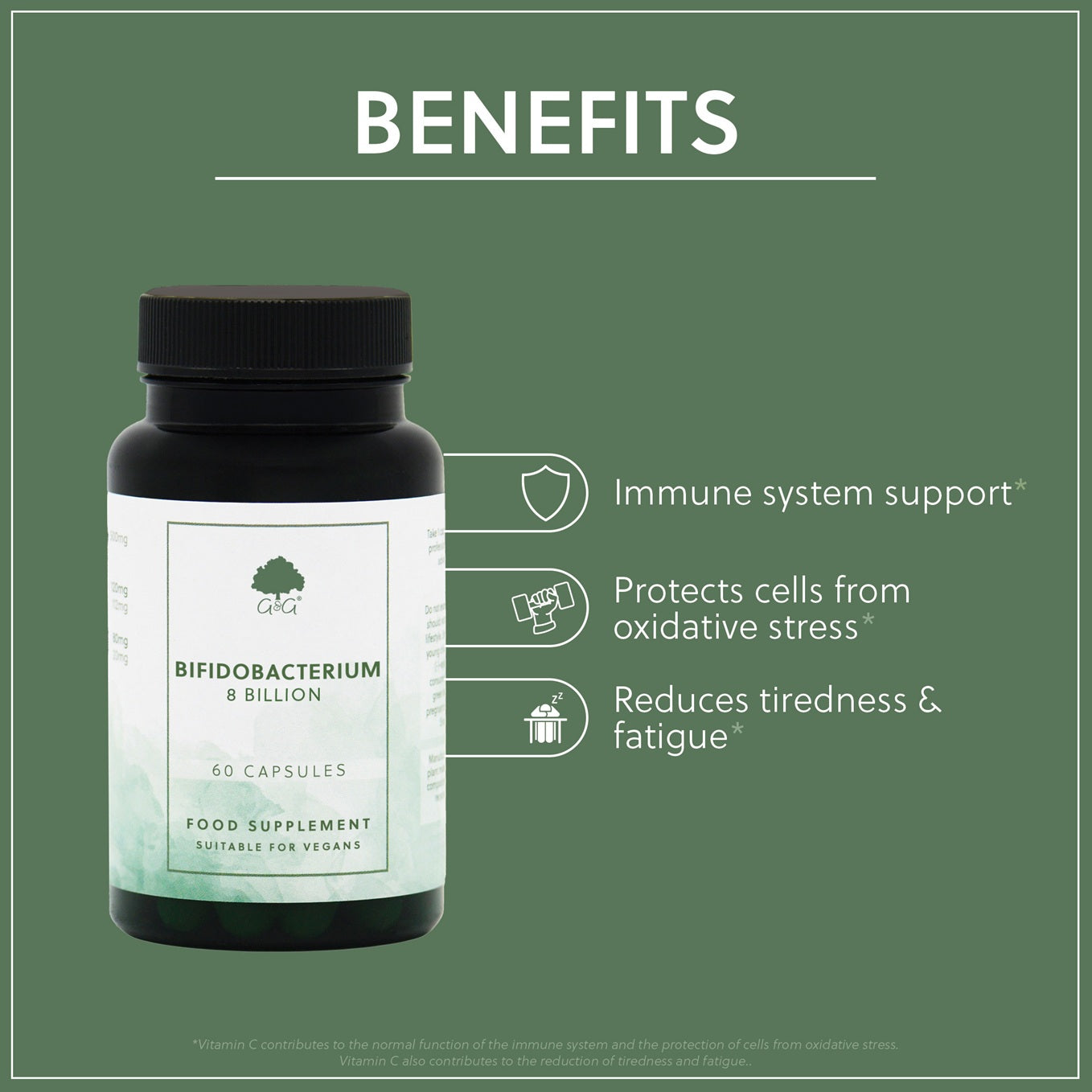 Bifidobacterium 8 Billion - 60 Vegan Capsules