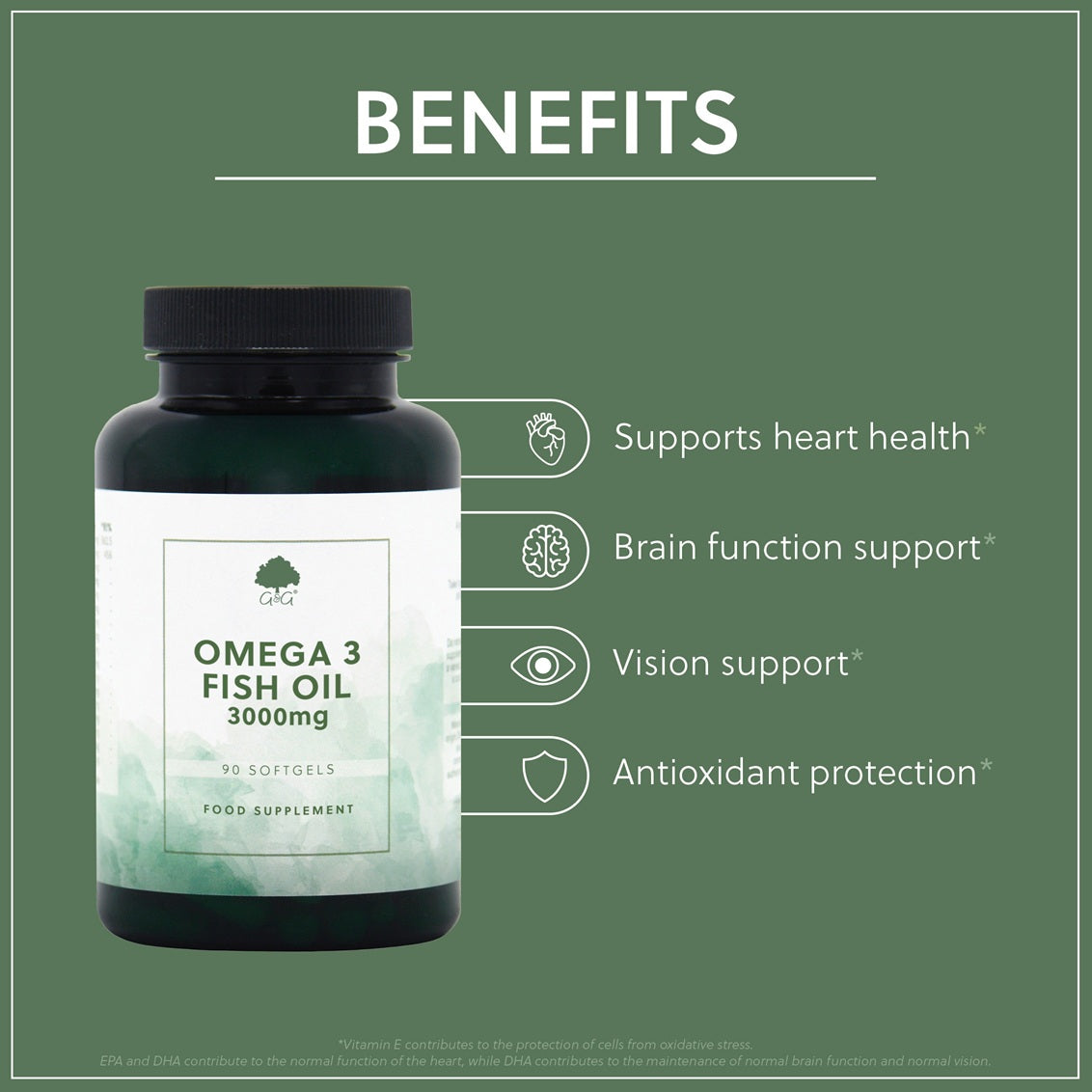 Omega 3 Fish Oil 3000mg - 90 Softgels