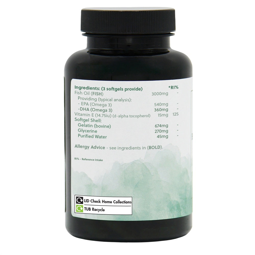 Omega 3 Fish Oil 3000mg - 90 Softgels