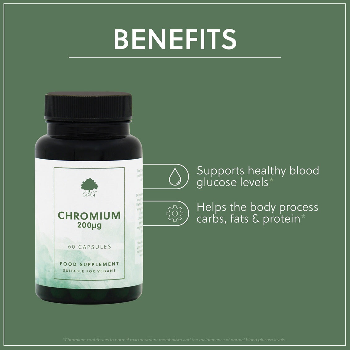 Chromium Picolinate - 60 Vegan Capsules