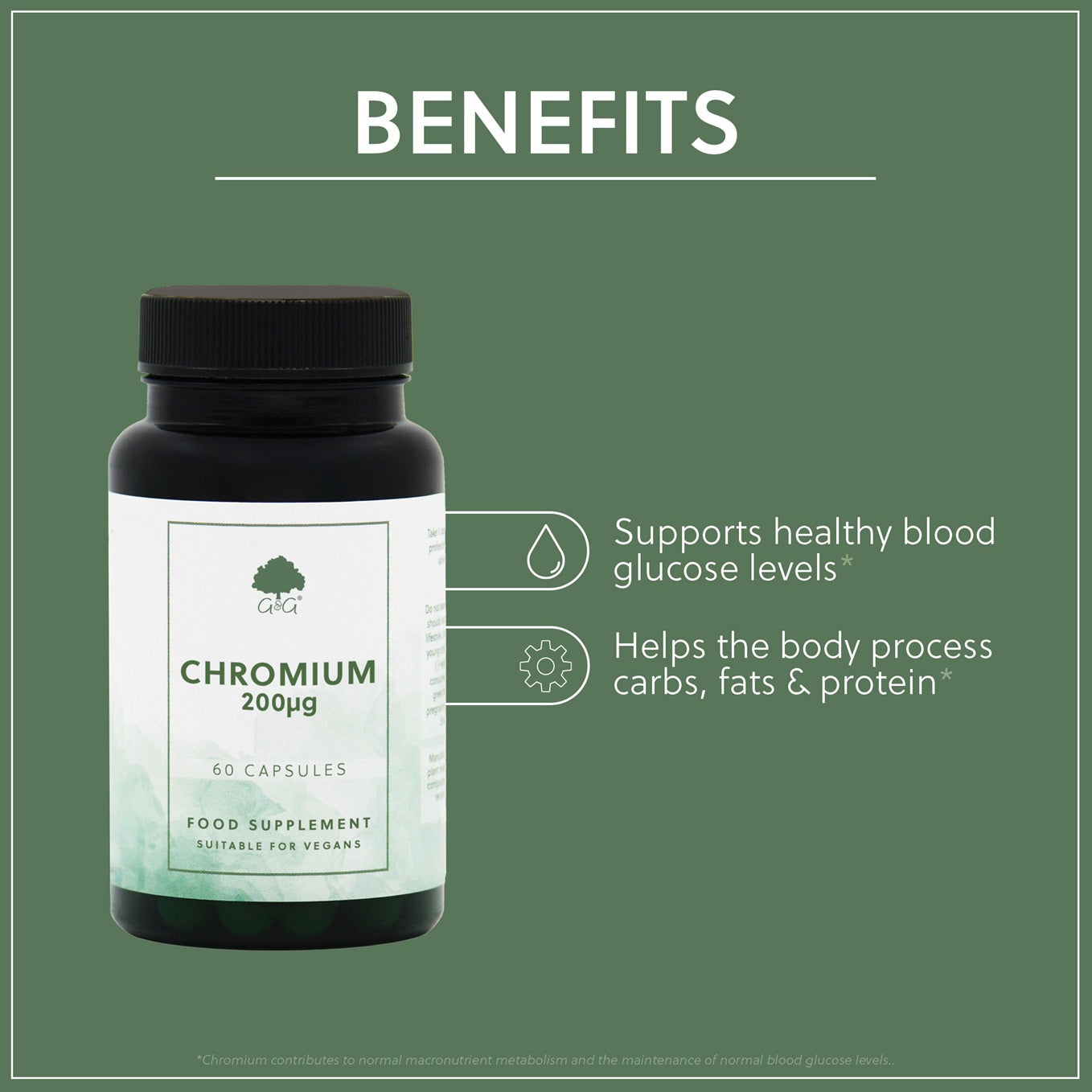 Chromium Picolinate - 60 Vegan Capsules