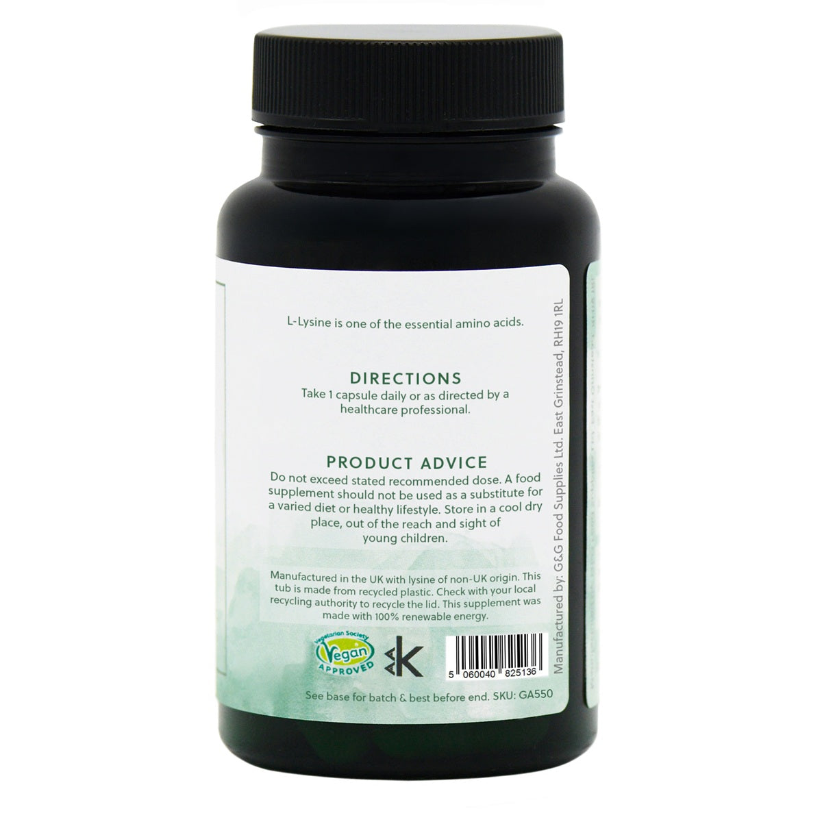 L-Lysine Complex - 60 Vegan Capsules