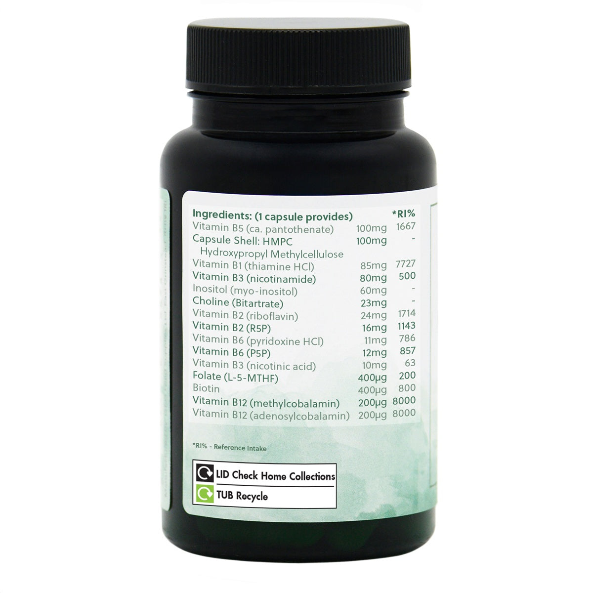 BioActive B's - B Vitamin Complex - 60 Vegan Capsules