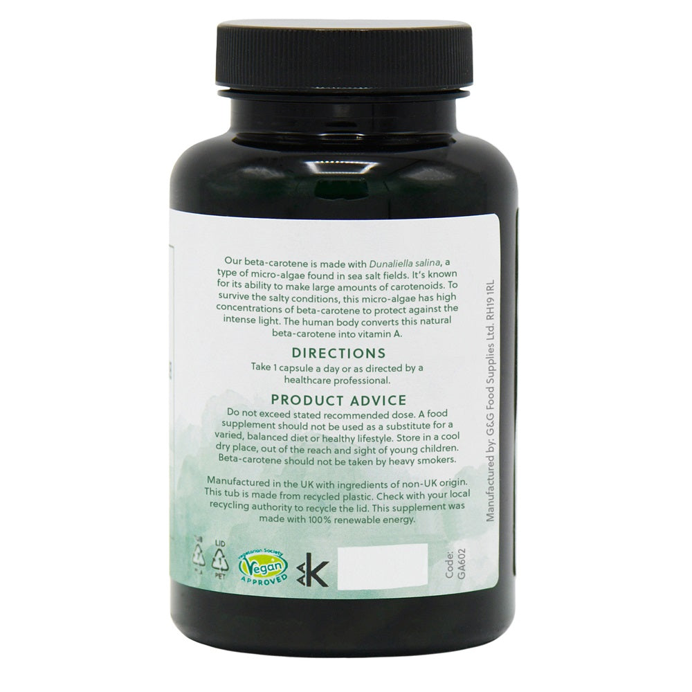 Beta-Carotene 15mg - 120 Vegan Capsules