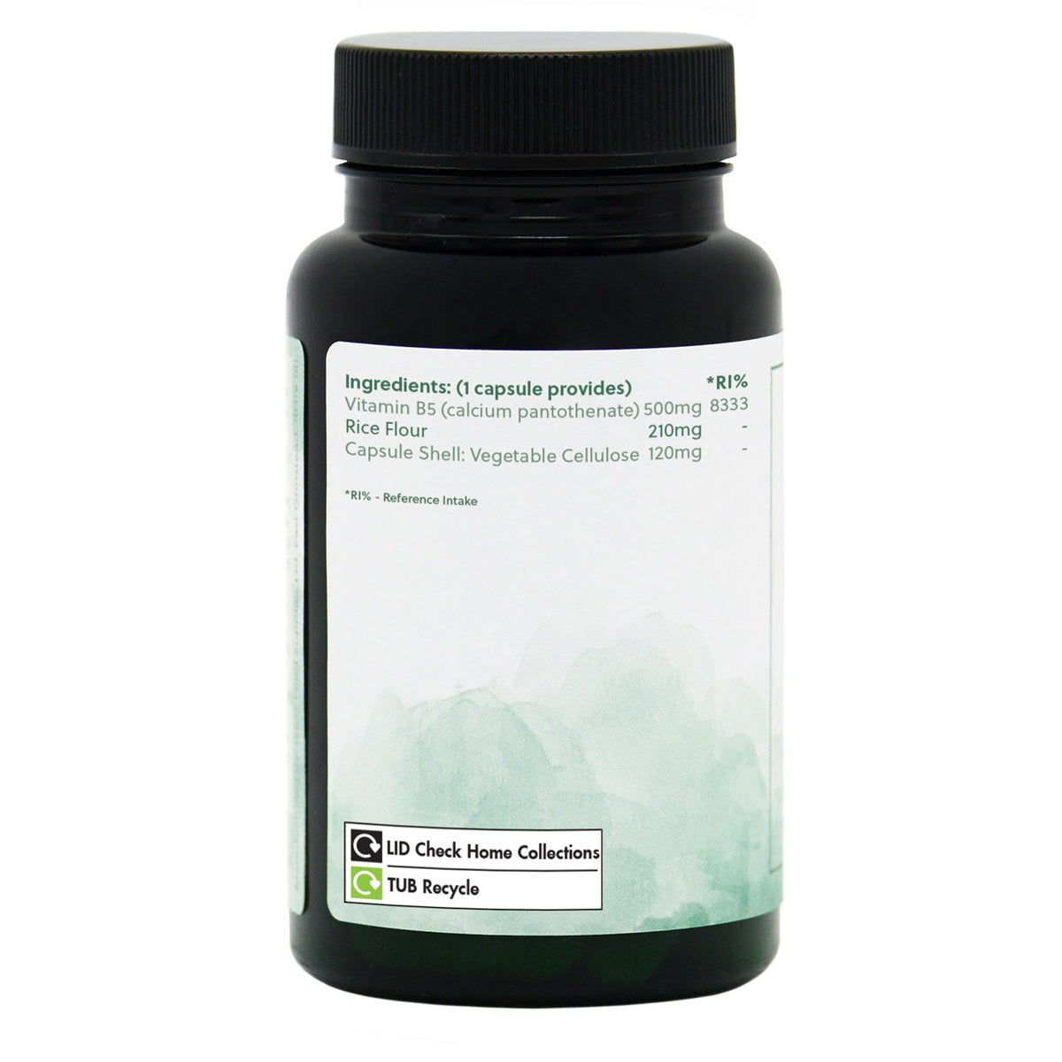 Vitamin B5 500mg - 60 Vegan Capsules