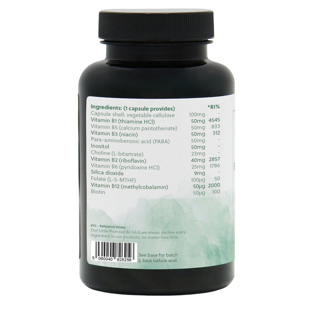 Vitamin B Complex with Niacin - 120 Vegan Capsules
