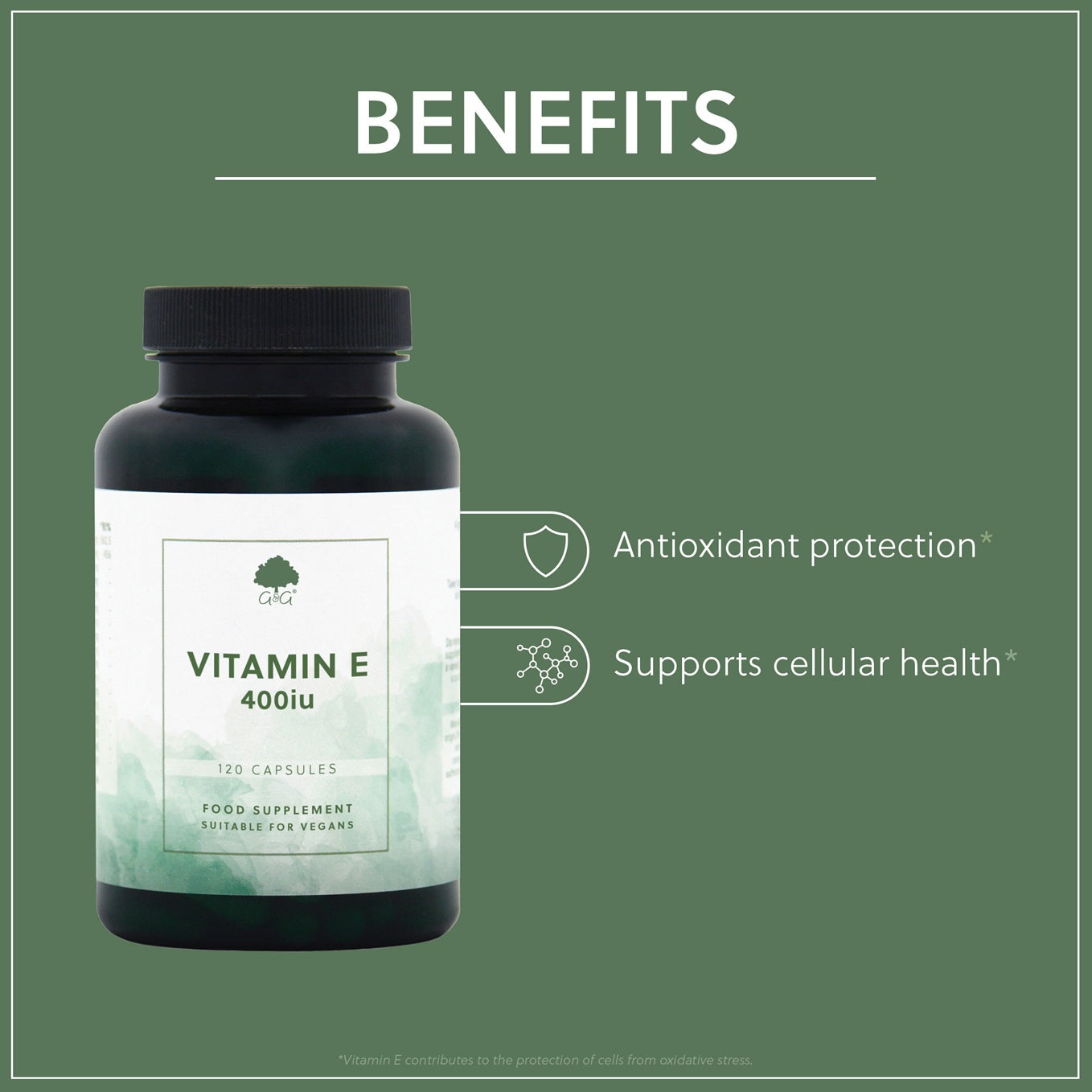 Vitamin E 400iu - 120 Vegan Capsules