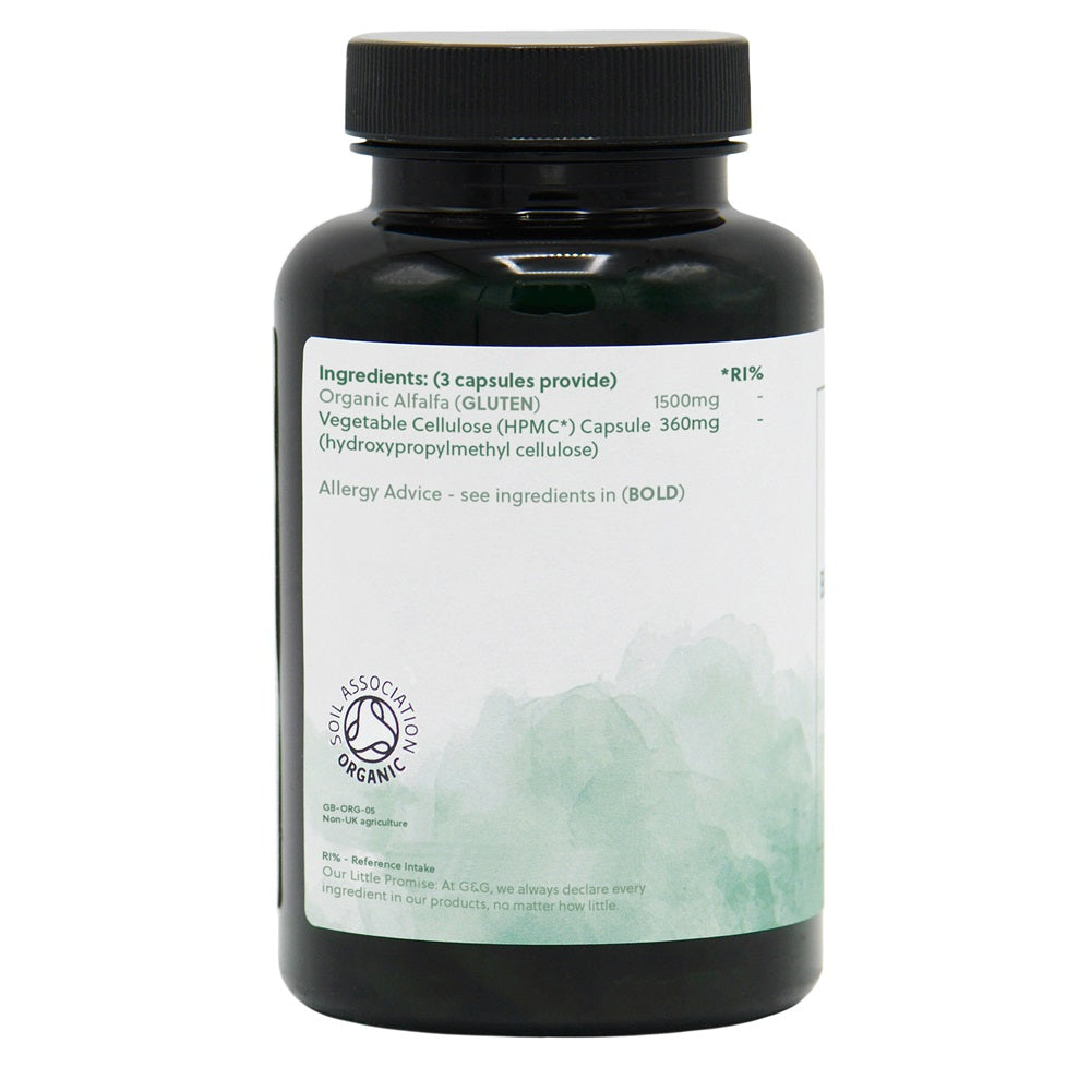 Organic Alfalfa - 120 Vegan Capsules