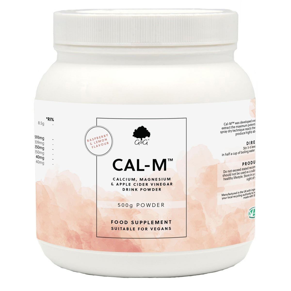 Cal-M - Raspberry & Lemon - 500g Powder