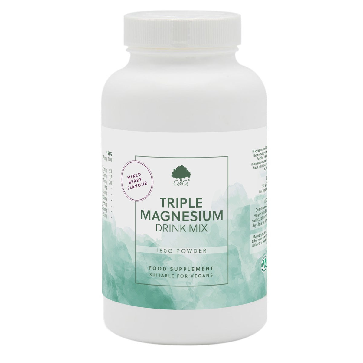 Triple Magnesium Drink Powder - Berry Flavour - 189g