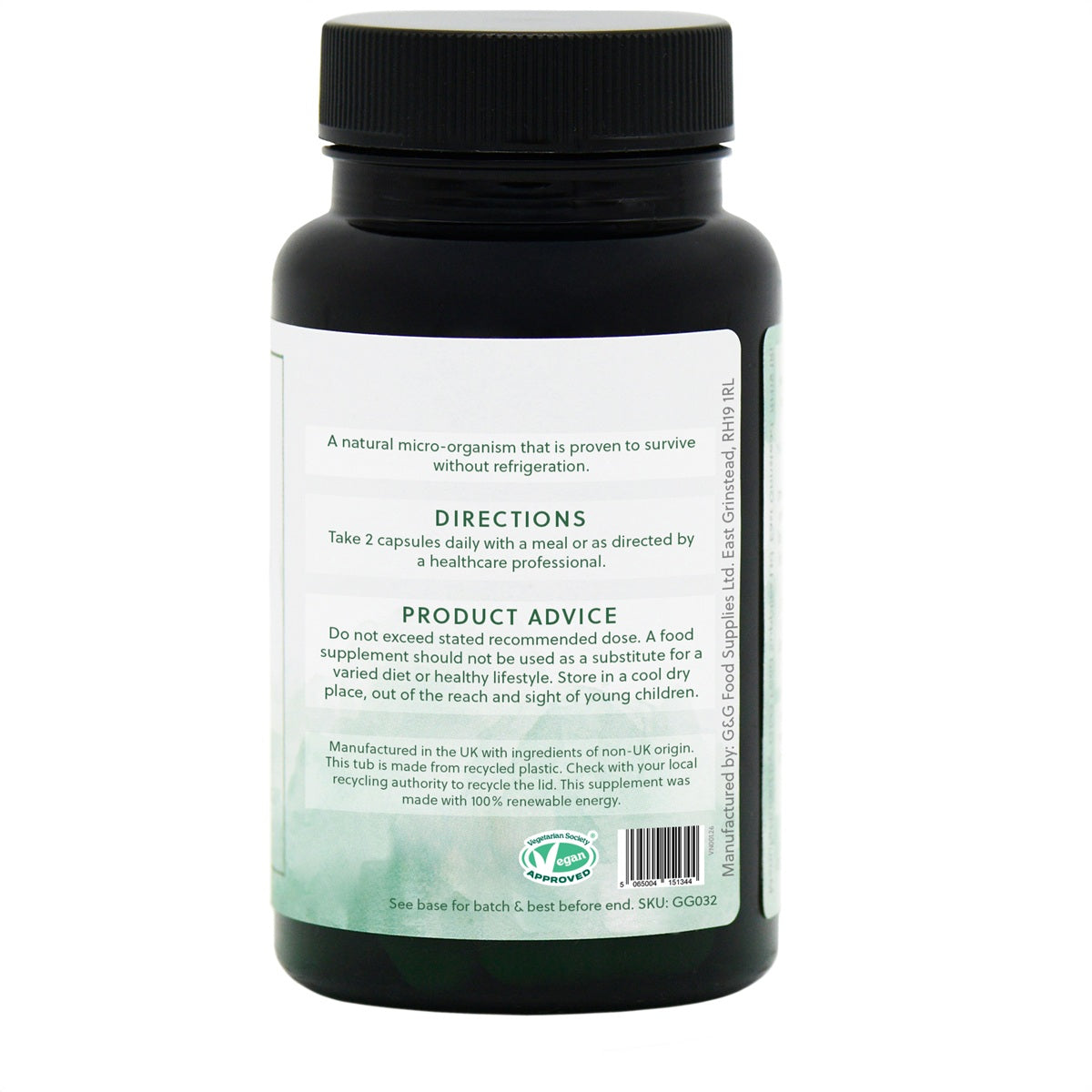 Saccharomyces Boulardii with Zinc - 60 Vegan Capsules