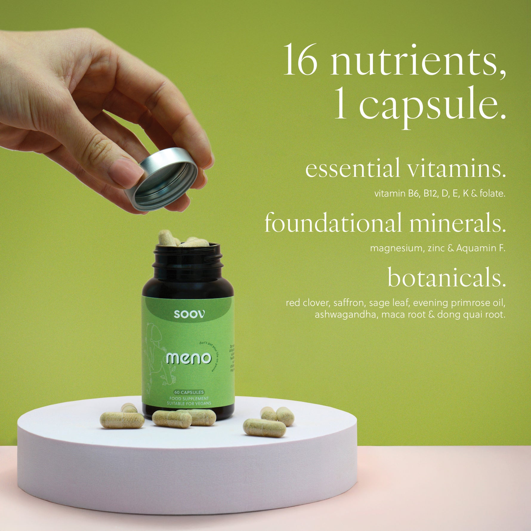 Meno - Menopause Multivitamin - 60 Vegan Capsules