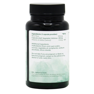Vitamin A (retinol) 5000iu - 120 Vegan Capsules