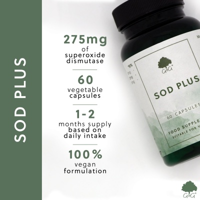 SOD Plus  (Superoxide dismutase) - 60 Vegan Capsules