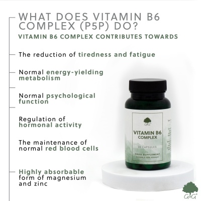 Vitamin B6 Complex (P5P) - 30 Vegan Capsules