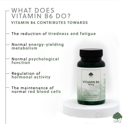 Vitamin B6 100mg - 120 Vegan Capsules