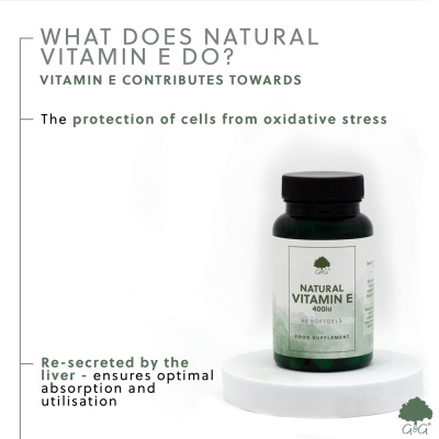 Natural Vitamin E 400iu - 90 Softgels