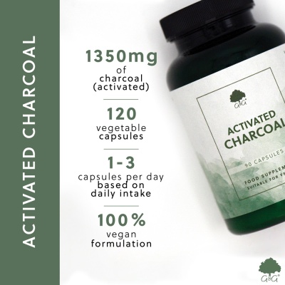 Activated Charcoal - 90 Vegan Capsules