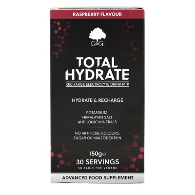 Total Hydrate Raspberry - Electrolyte Drink Mix - 150g Powder