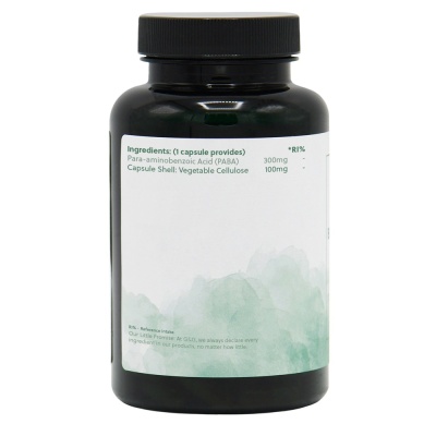 PABA (para-aminobenzoic acid) 300mg - 120 Vegan Capsules