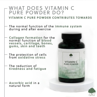 Vitamin C Pure Powder - 150g Vegan Powder