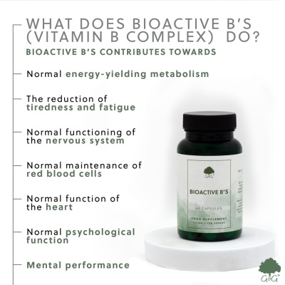 BioActive B's - B Vitamin Complex - 60 Vegan Capsules