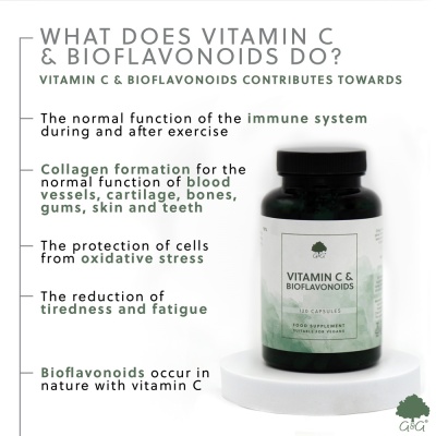 Vitamin C & Bioflavonoids - 120 Vegan Capsules