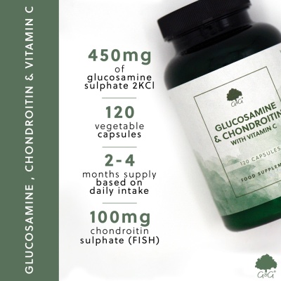 Glucosamine, Chondroitin & Vitamin C - 120 Capsules