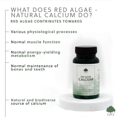 Red Algae - Natural Calcium - 60 Vegan Capsules