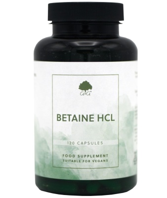 Betaine HCl - 120 Vegan Capsules