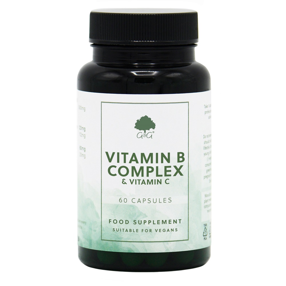 Vitamin B Complex & Vitamin C - 60 Vegan Capsules